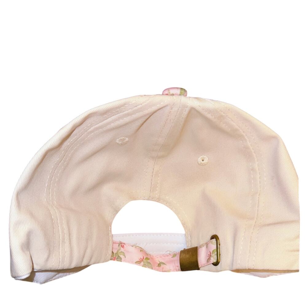 Yeehaw  Baseball Cap White Pink Adjustable Mesh Back Classic - Picture 3 of 4